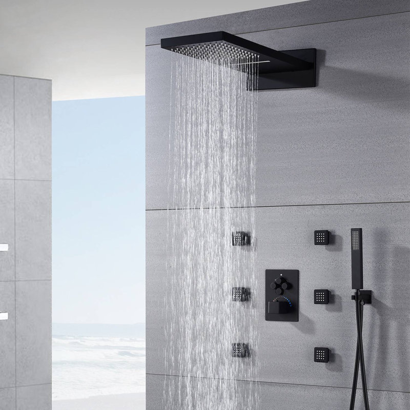 Wonderland America Thermostatic Complete Shower System with RoughIn